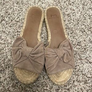 Marc Fisher Valey Suede Bow Espadrilles Size 8